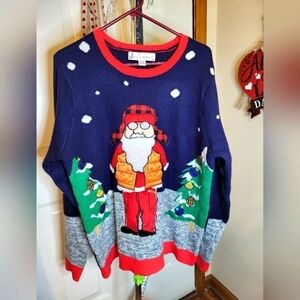 Jolly Sweater XL Ugly Christmas Sweater  Santa Unisex